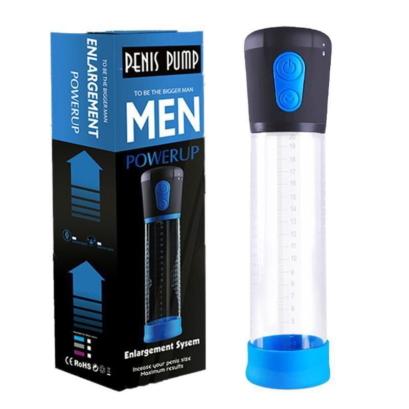 Bomba Alargadora de Pene Automática Azul