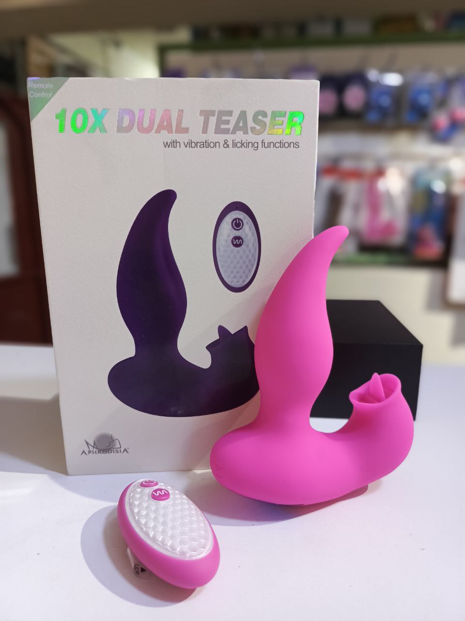 Vibrador con Lengüita Estimuladora 10X Dual Teaser con Control