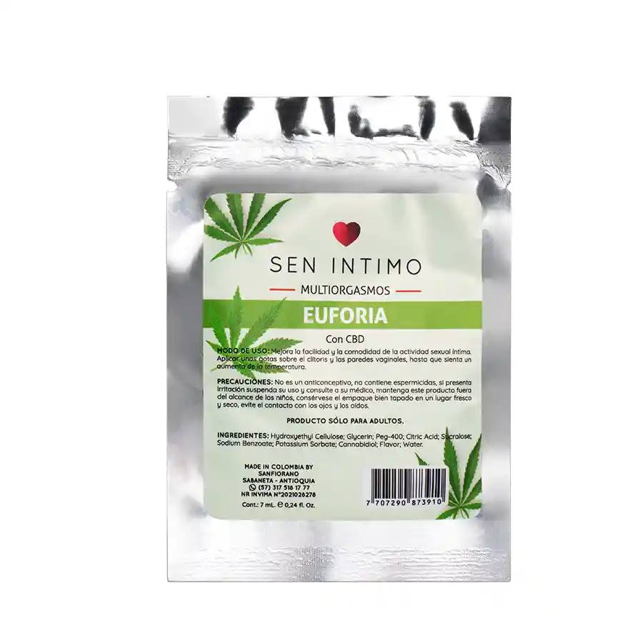 Sachet Lubricante Multiorgasmo con CBD Euforia 7 ml