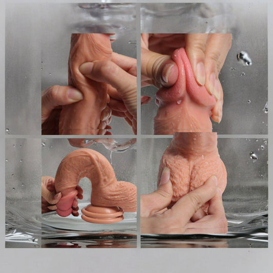Dildo textura realista con hueso - IntimoX SexShop