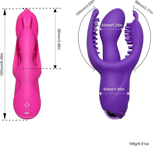 Dildo vibrador triple estimulación rampant - IntimoX SexShop
