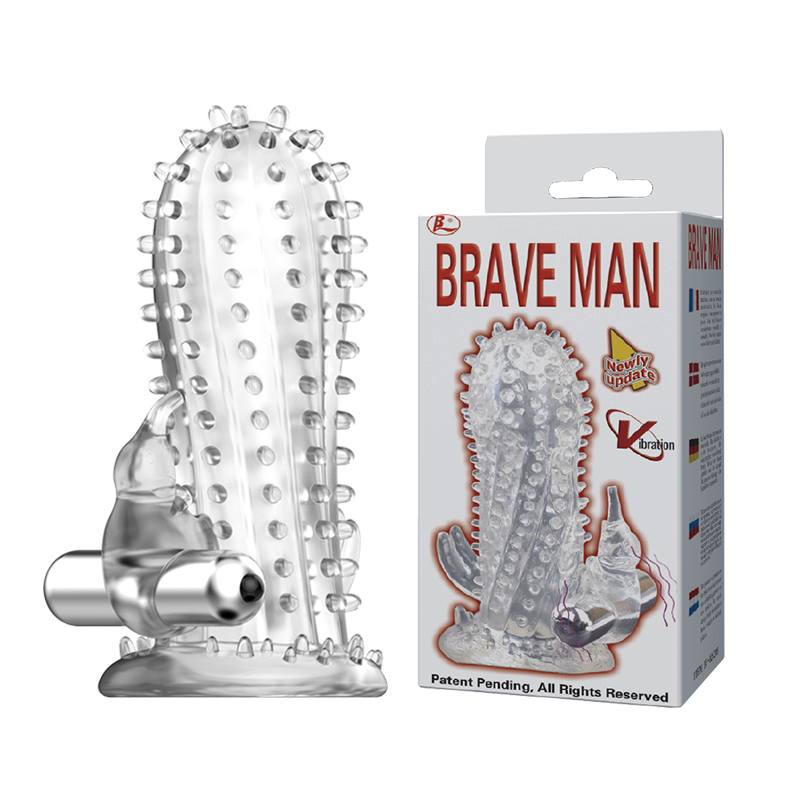 FUNDA PARA PENE CON VIBRACION BRAVE MAN - IntimoX SexShop