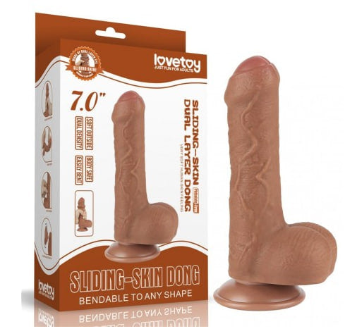 Dildo Realista con Hueso Love Toy 7.0 Pulgadas