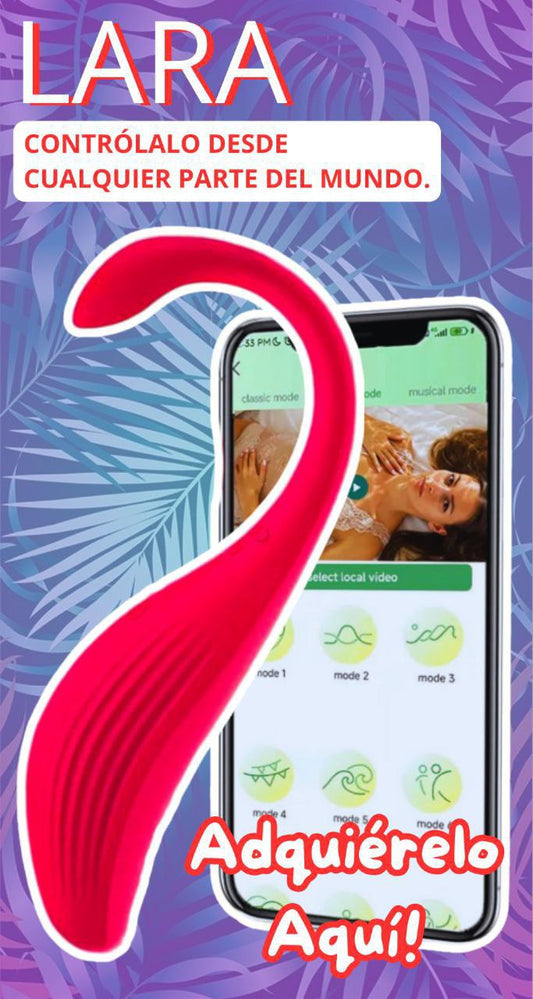"Lara" huevo vibrador tipo lush con App - IntimoX SexShop