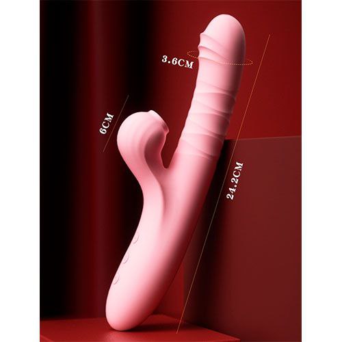 Vibrador succionador texturizado ¨Paula¨ - IntimoX SexShop