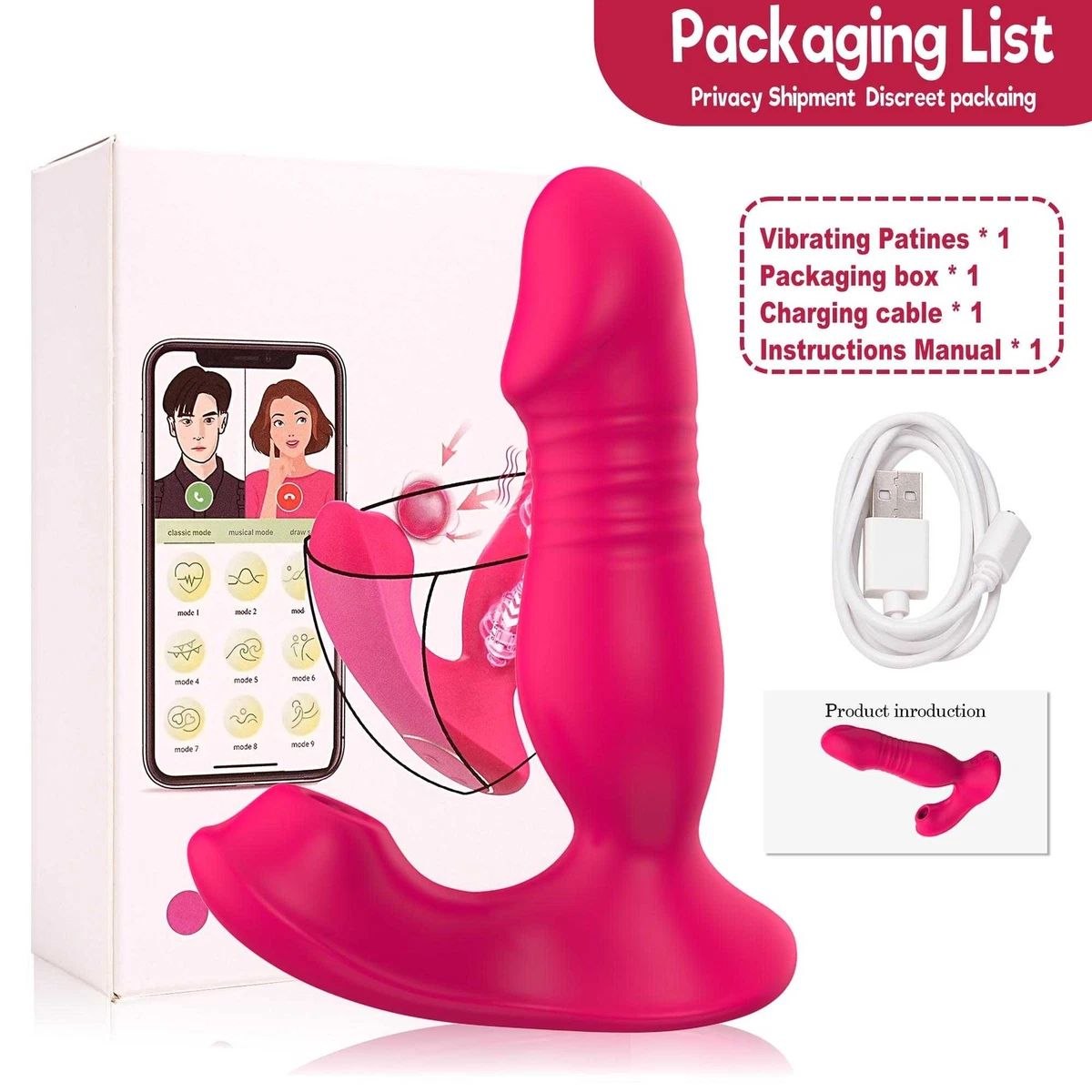 Zara Dildo Succionador para Bragas Telescópico