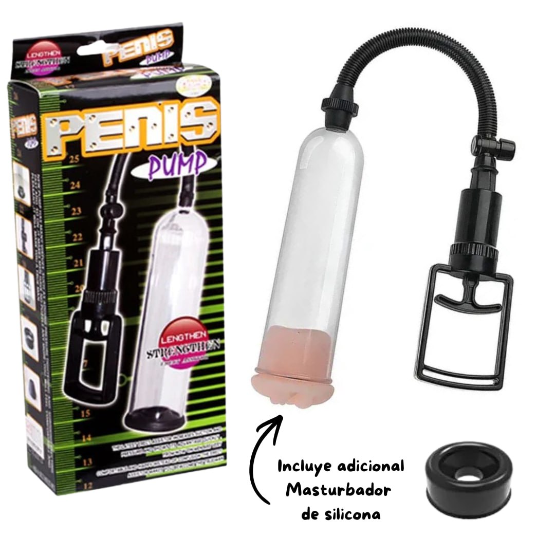 Bomba Penis Pump Verde + Masturbador