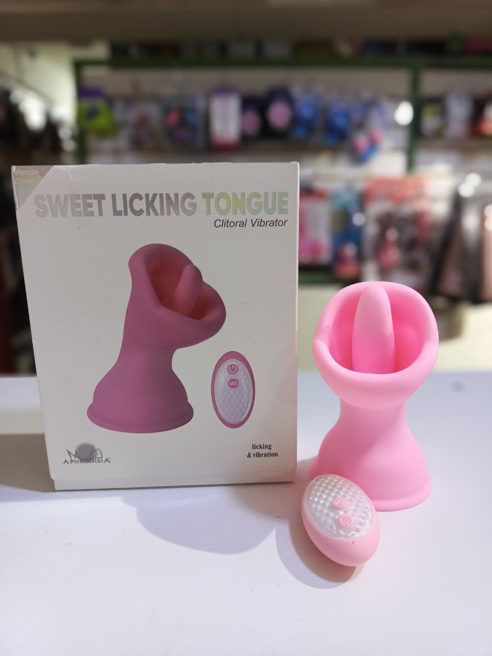 Vibrador con lengüita y ventosa Sweet Licking Tongue