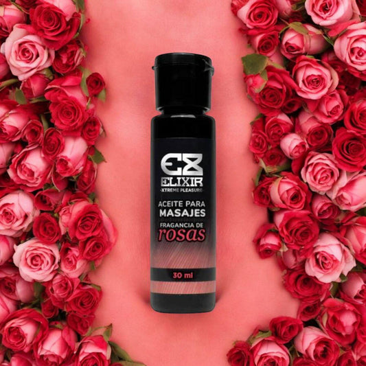 Aceite Para Masajes Rosas 30 ml Elixir - IntimoX SexShop