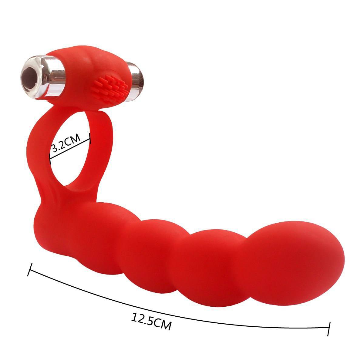 Anillo Vibrador y Consolador para Hombres “Dante” - IntimoX SexShop