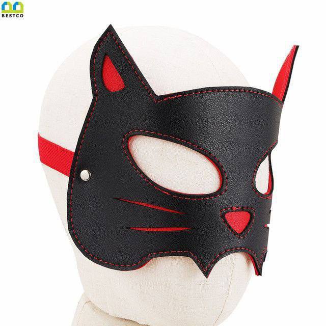 Antifaz sadomasoquista de cuerina - IntimoX SexShop