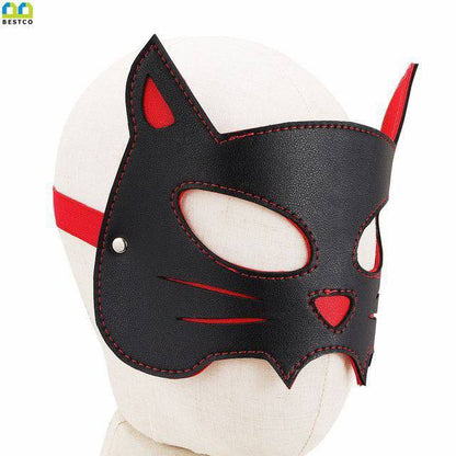 Antifaz sadomasoquista de cuerina - IntimoX SexShop