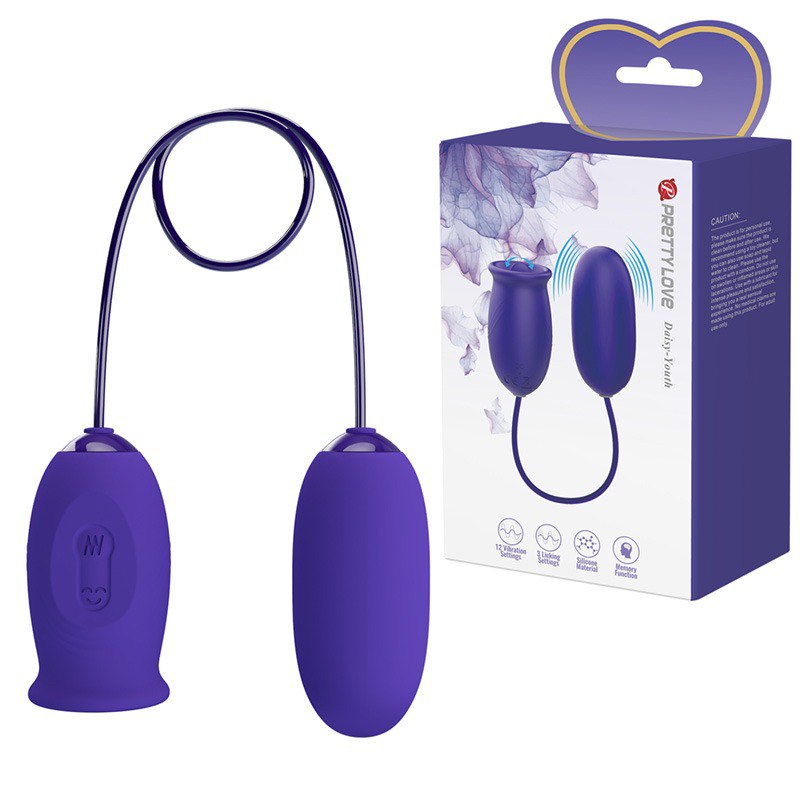 Pretty Love Huevo Vibrador Lengua Duo