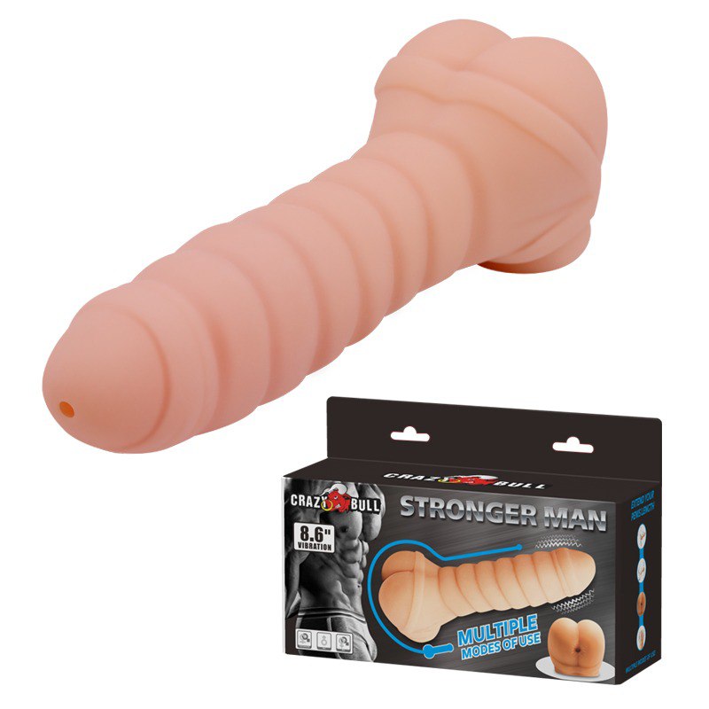Stronger Man Extensión Vibradora con Masturbador