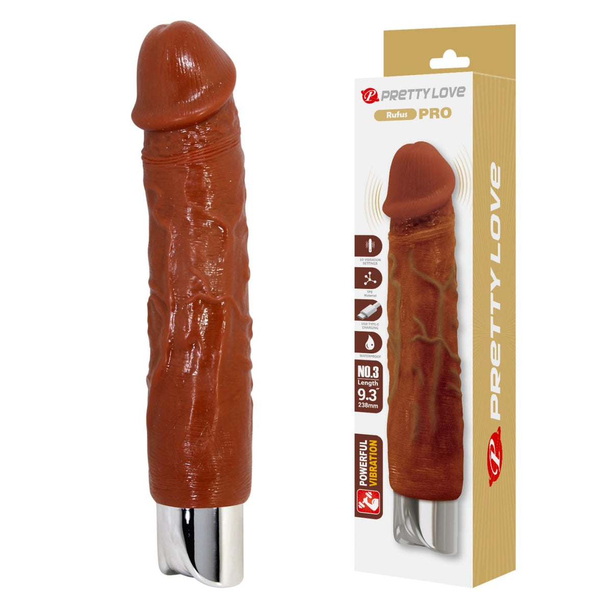 Vibrador Realista Recargable Rufus