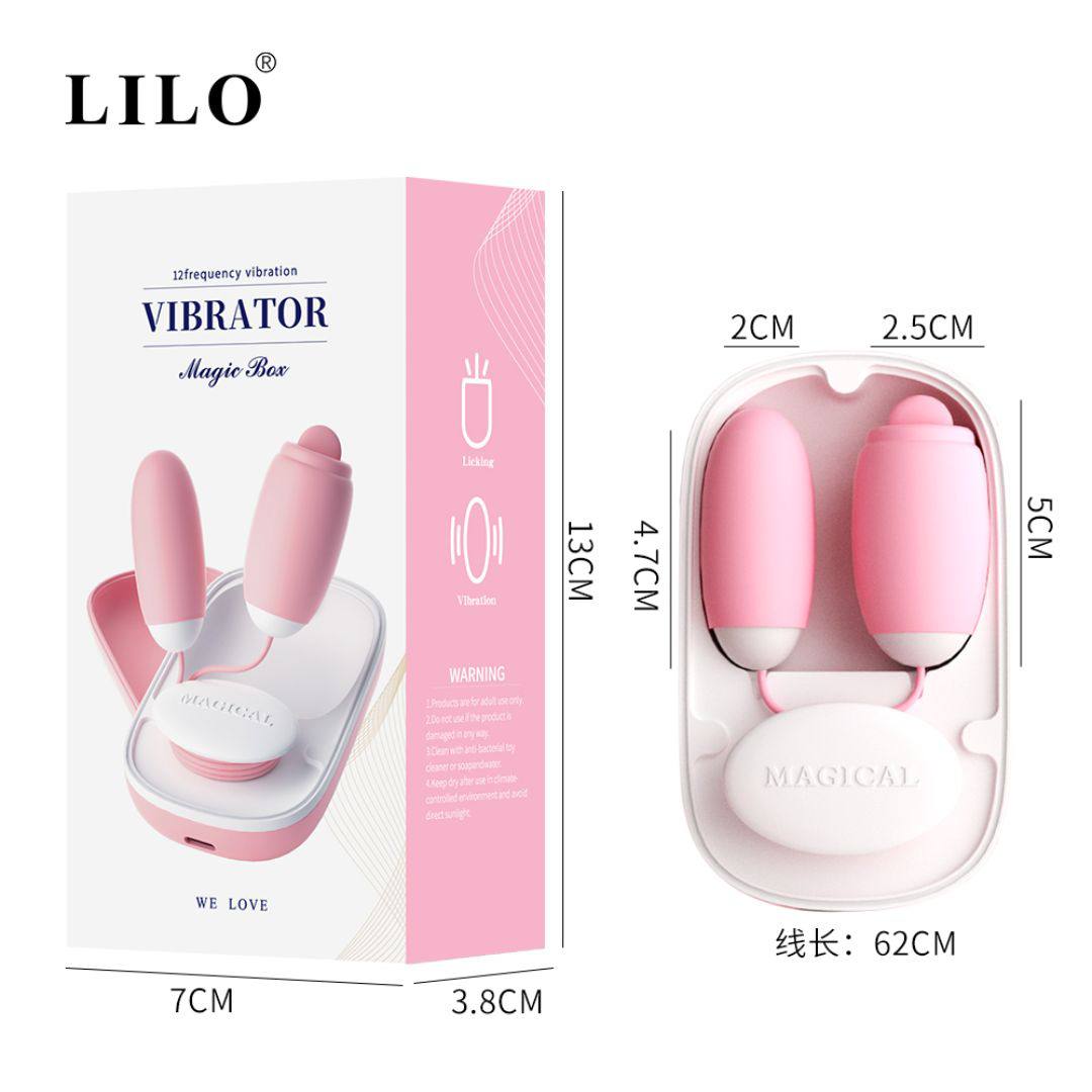 Bala doble con lengüita estimuladora - IntimoX SexShop