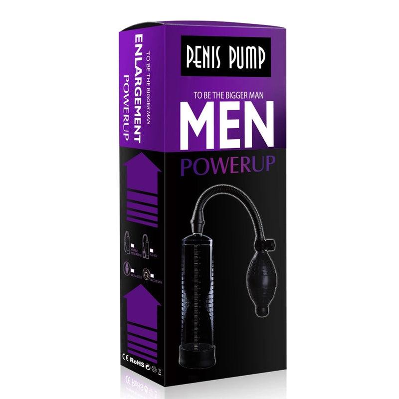 Bomba powerup morada con pera manual - IntimoX SexShop