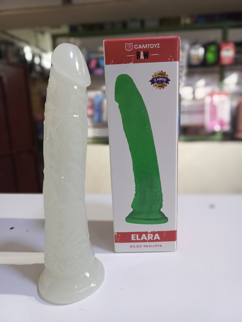 Raw Dildo Realista Elara Neón 20.5 cm