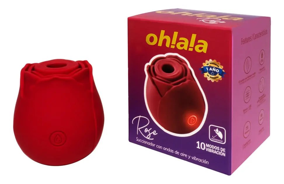 Vibrador Ohlala Rose Rojo Camtoyz