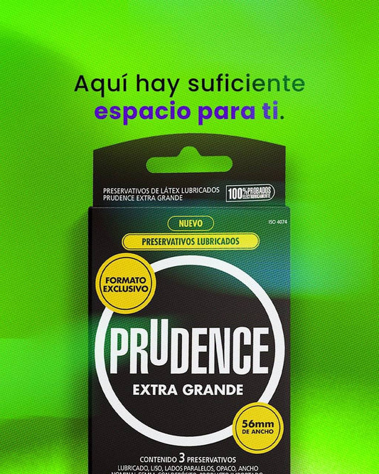 Condones Prudence Extra Grande x 3 - IntimoX SexShop