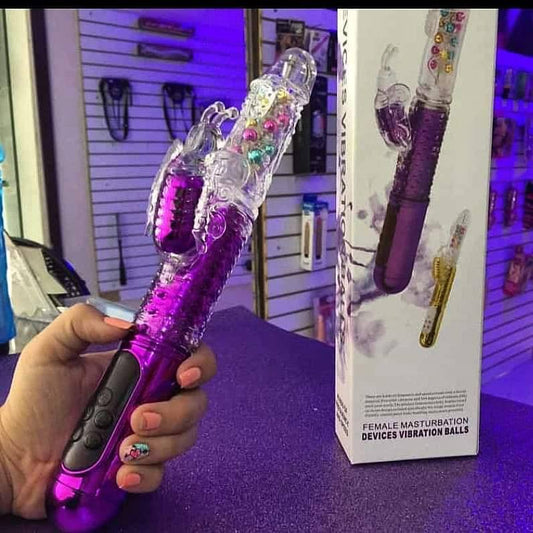 Dildo con balines telescopico Premium