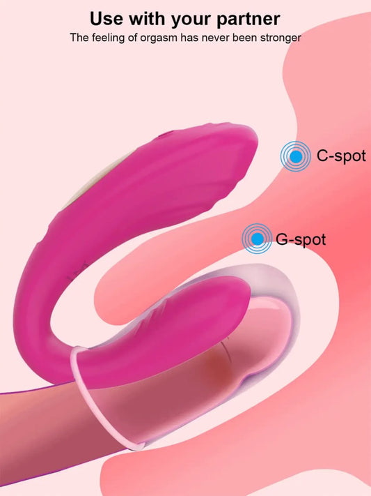 "Denisse" vibrador con control doble penetración con app - IntimoX SexShop