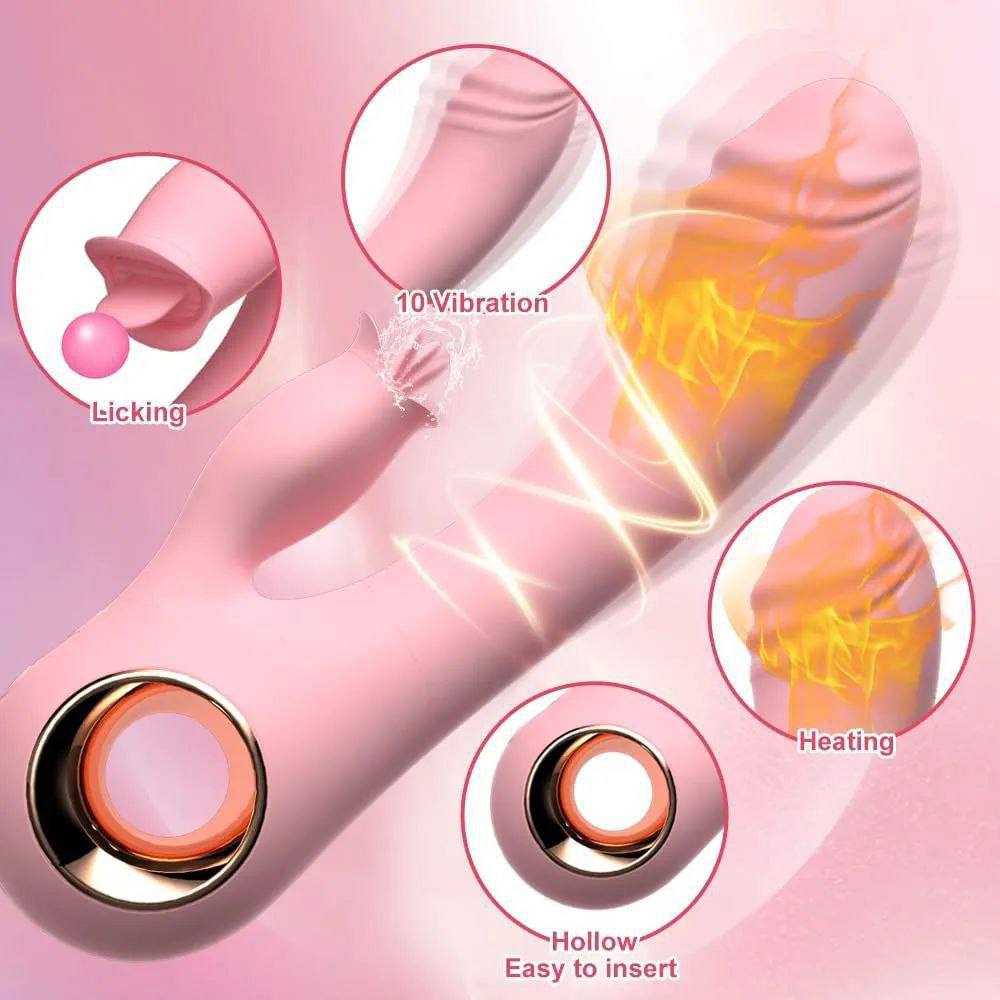 Dildo Hot rabbit estimulador con calefaccion - IntimoX SexShop