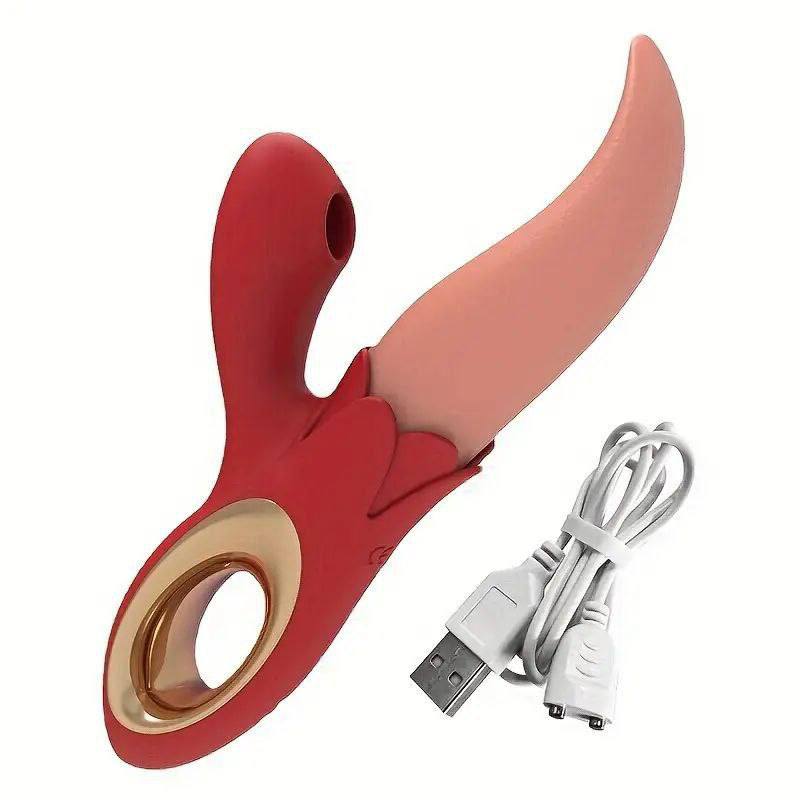 Dildo Lengueton succionador - IntimoX SexShop