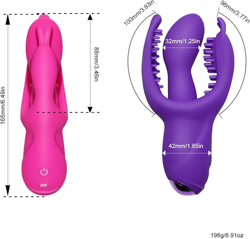 Dildo vibrador triple estimulación rampant - IntimoX SexShop
