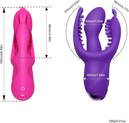 Dildo vibrador triple estimulación rampant - IntimoX SexShop