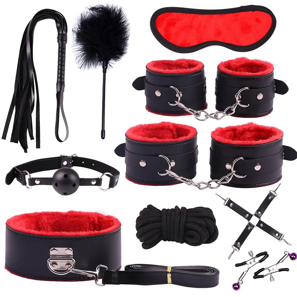 Accesorio BDSM Kit Bondage Sadomasoquismo BDSM 10 Piezas