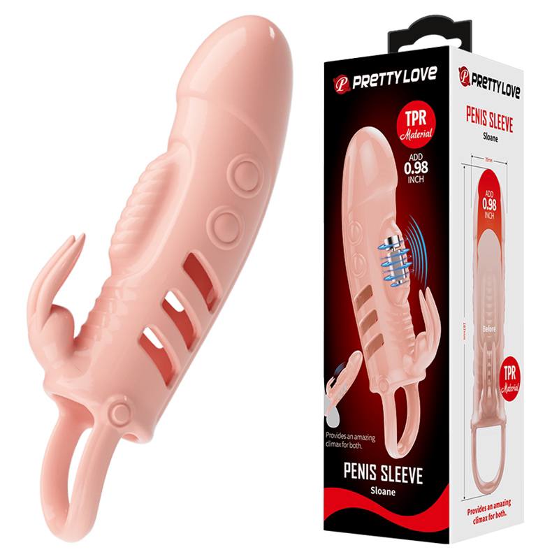 Funda Extensora Para Pene con vibracion - IntimoX SexShop