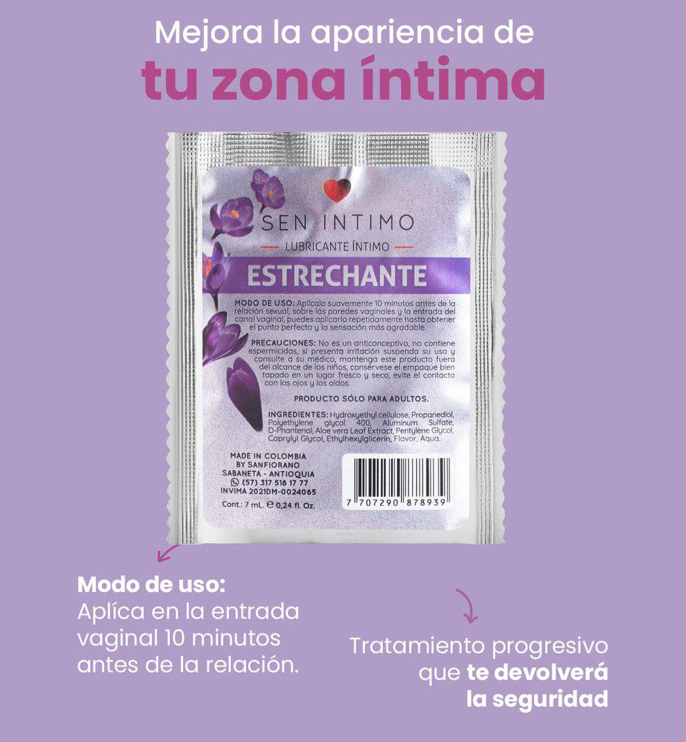 Lubricante en Sachets Estrechante 7 ml Sen Íntimo