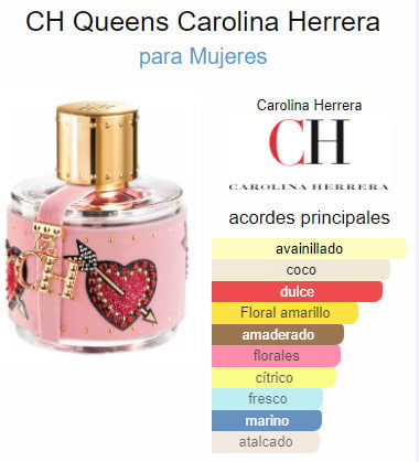 Inspirado Ch Queens Carolina Herrera SeduXir con feromona - IntimoX SexShop