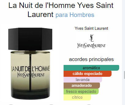 Inspirado Yves Saint Laurent La Nuit de l'Homme SeduXir con feromona con feromona - IntimoX SexShop