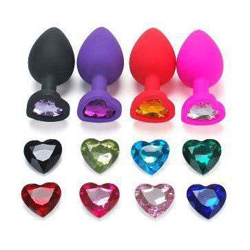 Plug Anal Joya Corazón Talla L Silicón