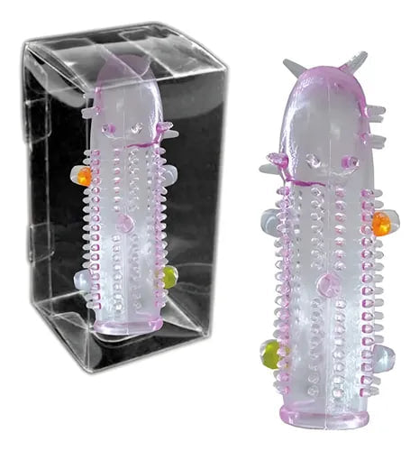Funda con Perlas Estimuladora y Púas Skylar