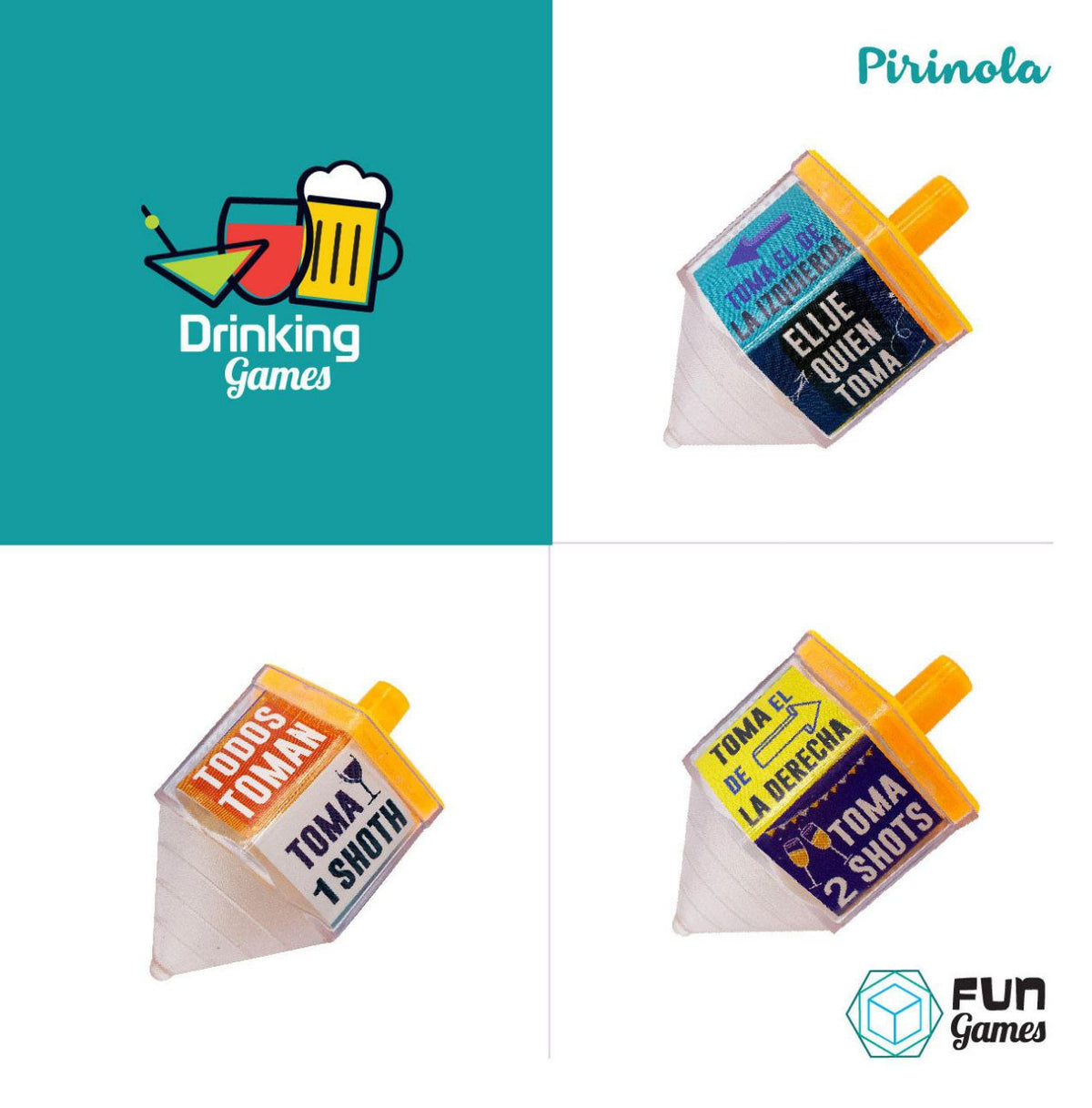 Juego Pirinola Drinking Games