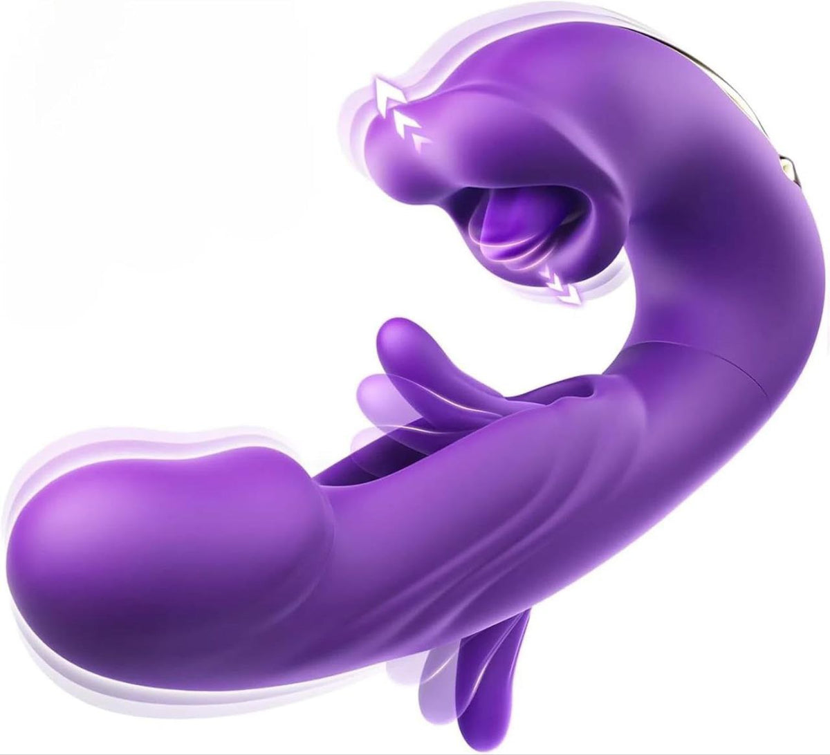 Dildo Vibrador de Punto G con Boquita Rebeca