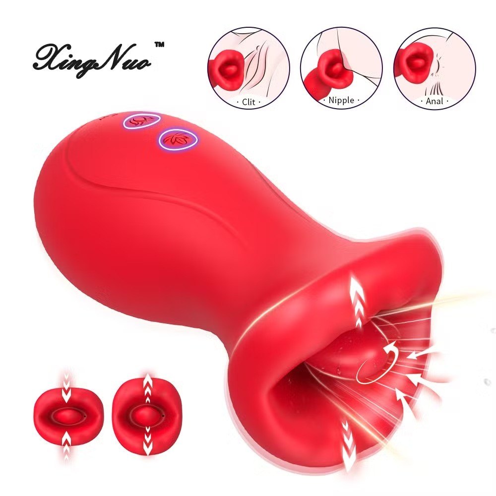 Rachell Boca Succionadora y Vibrador con Lengua Giratoria