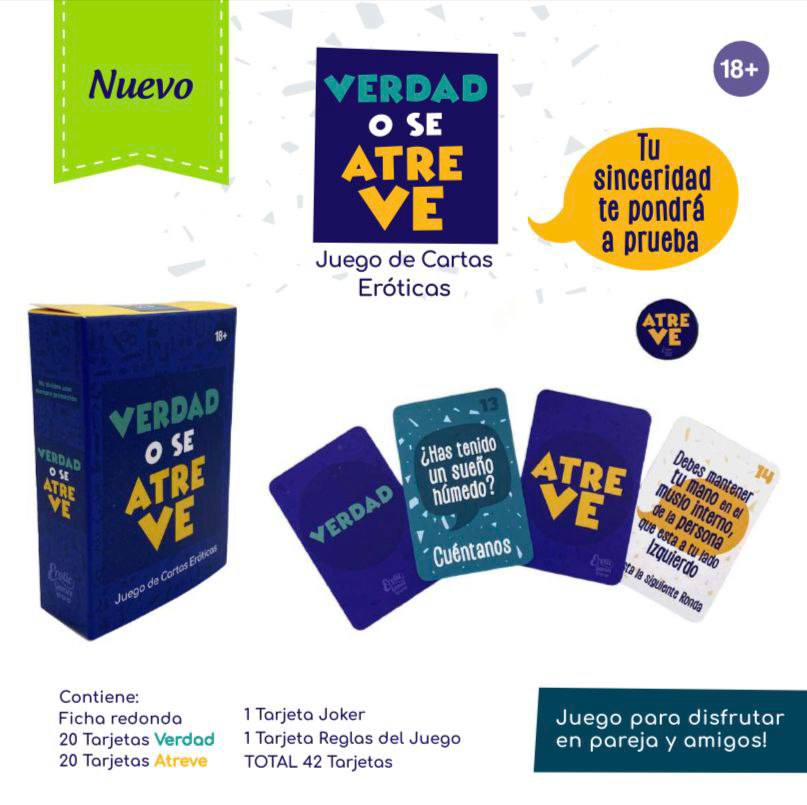 Juego VERDAD O SE ATREVE (cartas) - IntimoX SexShop