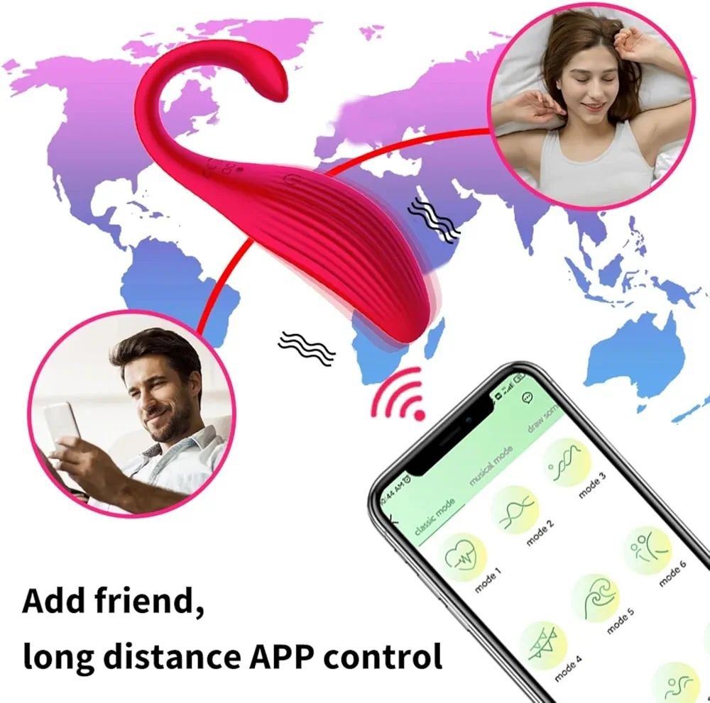 "Lara"  huevo vibrador tipo lush con App - IntimoX SexShop