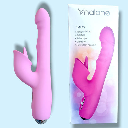 "Nalone" dildo vibrador con lengua - IntimoX SexShop