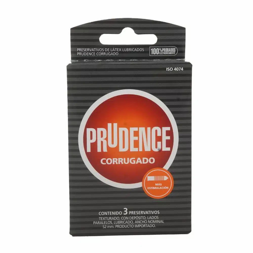 Condones Prudence Corrugado x 3
