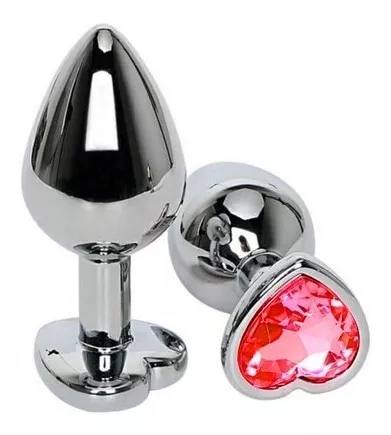 PLUG ANAL JOYA CORAZON METALICO - IntimoX SexShop