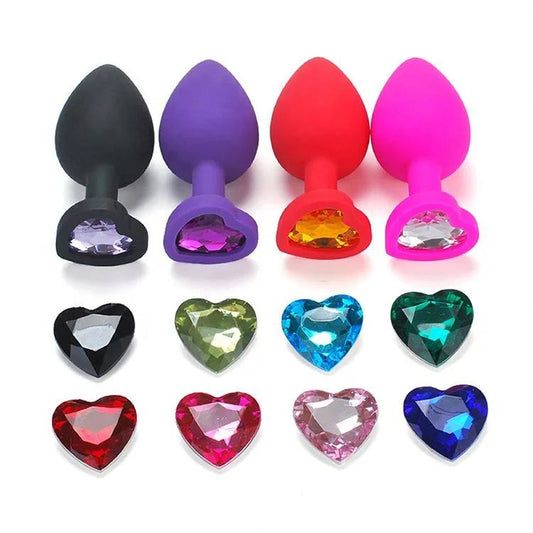 PLUG JOYA SILICONA CORAZON TALLA S - IntimoX SexShop