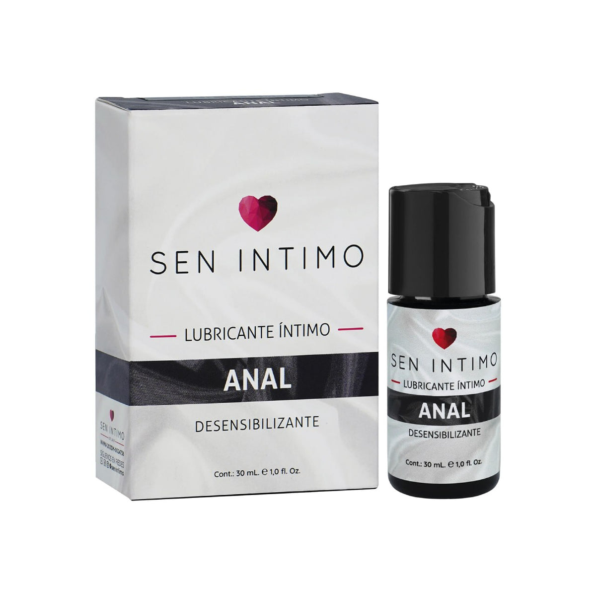 Lubricante Anal Desensibilizante Sen Íntimo Anal 30 ml Negro Ecu
