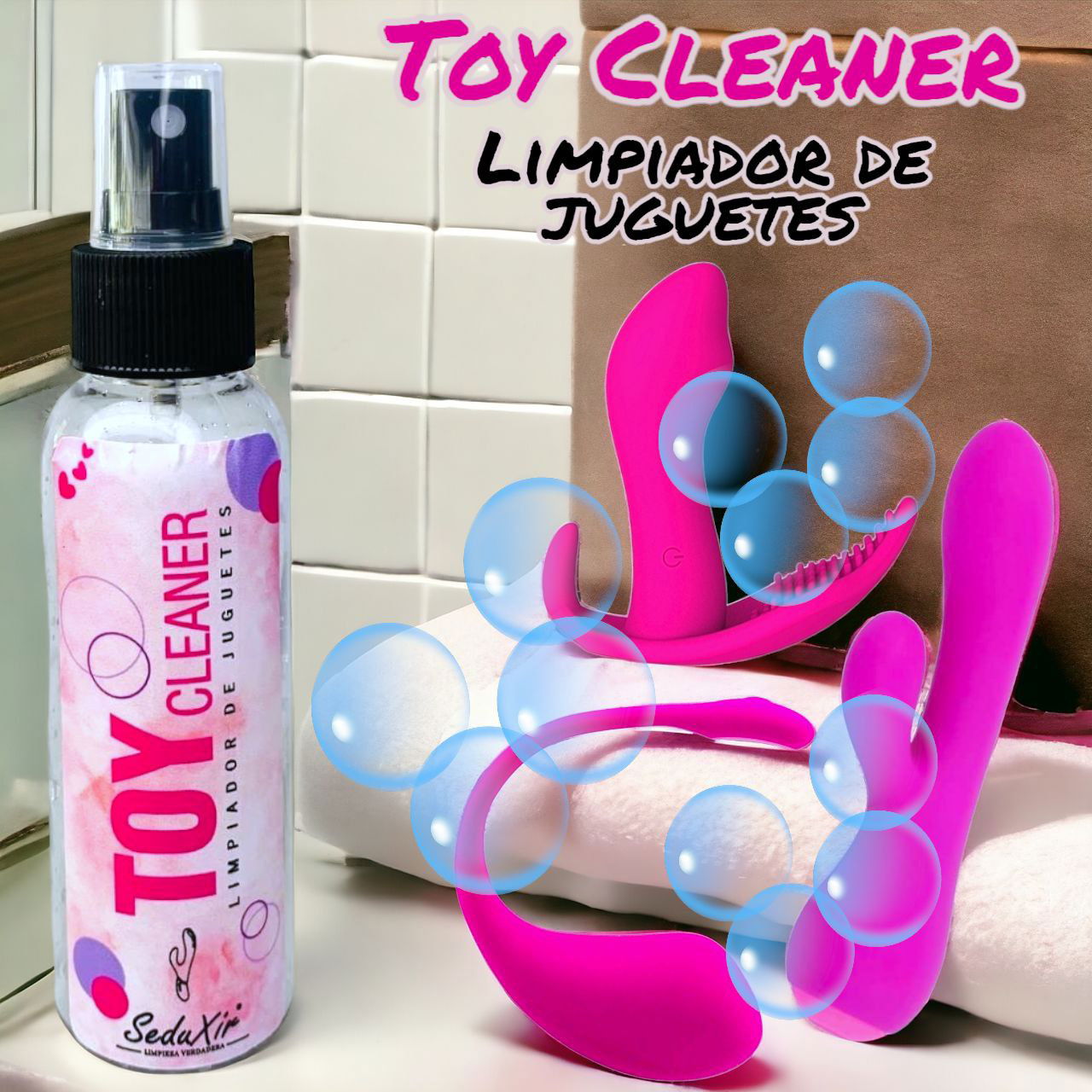 Toy Cleaner SeduXir Limpieza Verdadera - IntimoX SexShop