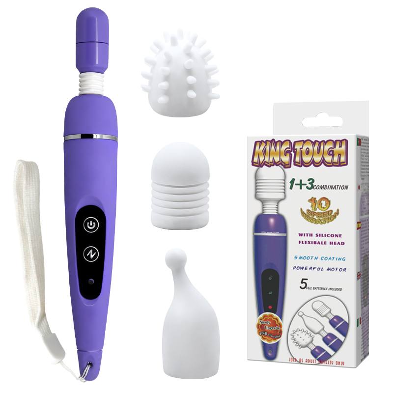 VIBRADOR MASAJEADOR HITACHI KING TOUCH CARGA USB - IntimoX SexShop