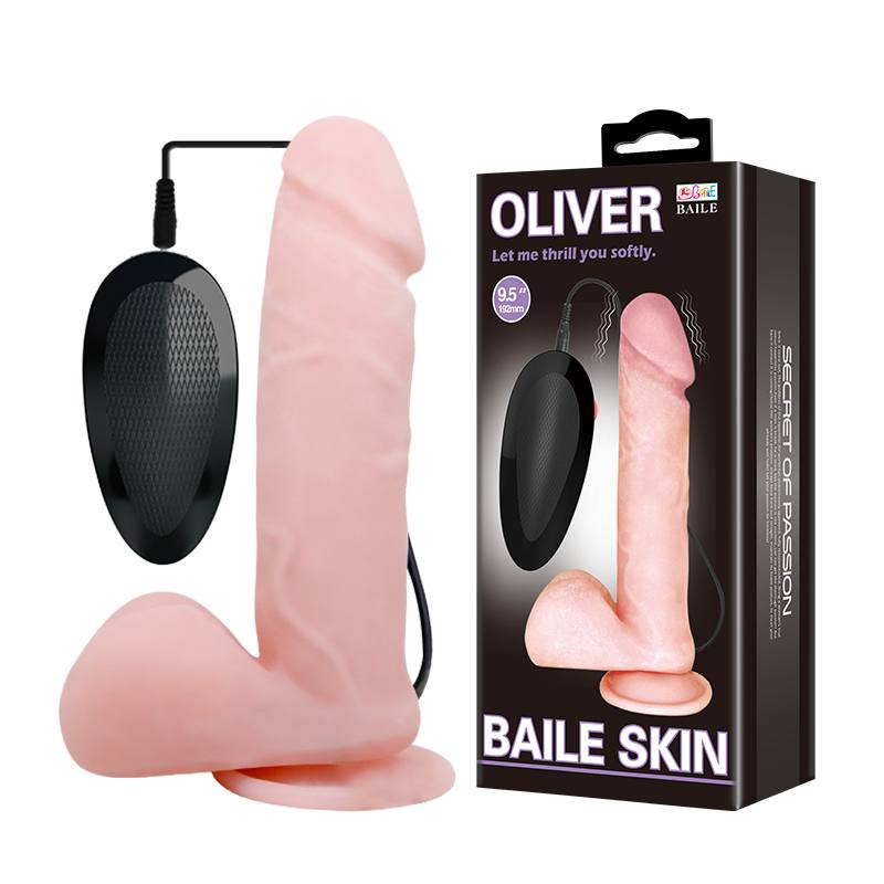 VIBRADOR REALISTA CON TESTICULOS OLIVER - IntimoX SexShop